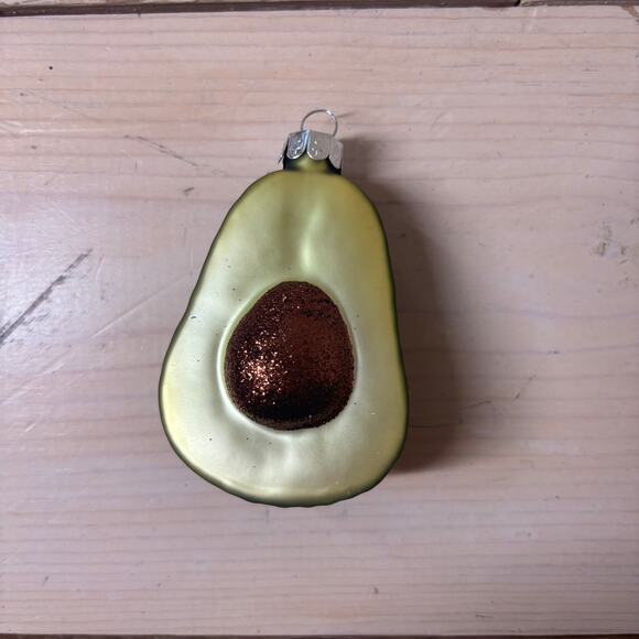 Wondershop EUC Glass Avocado Christmas Ornament - Picture 1 of 2